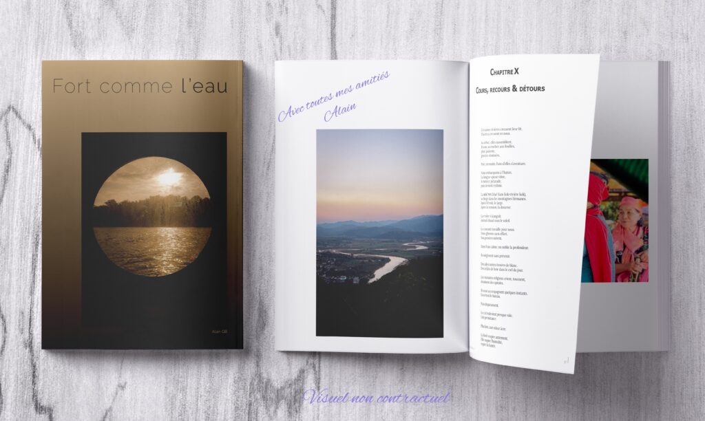 Mon livre : Fort comme l’eau 2 Mockup du livre